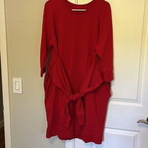 Universal standard Misa Tie Sweatshirt Dress